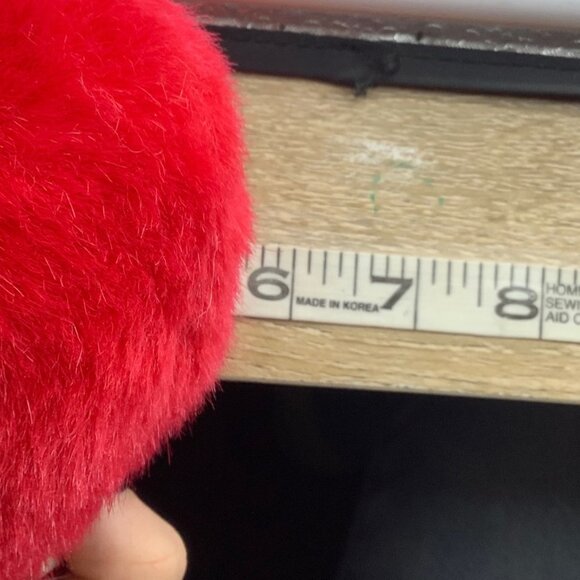 Vtg K&M Toys Northern Cardinal Bird Stuffed Animal Plush Toy 6 Inch Mohawk SOUND - Picture 8 of 8